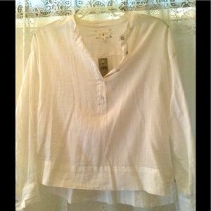 Lou and grey  sheer cotton blouse new